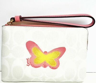 Coach Mini Court Backpack Signature Butterfly +Wristlet +  display picture 3