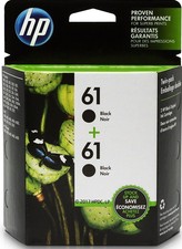 HP 61 Black 2 pack Twin Pack CZ073FN NEW GENUINE