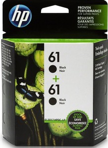 HP-61-Black-2-pack-Twin-Pack-CZ073FN-NEW-GENUINE