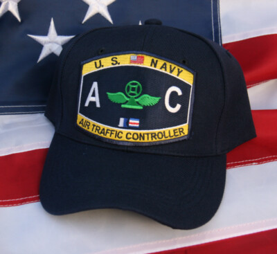 AIR TRAFFIC CONTROL AC RATING HAT PATCH CAP PIN UP VET US NAVY VETERAN GIFT WOW