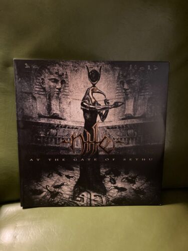 Nile - At The Gate Of Sethu 2 LP Colored Vinyl Album rare DEATH METAL RECORD EX! - Afbeelding 1 van 4