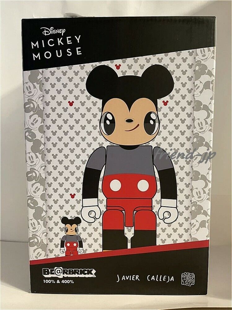 早割チケット x BE@RBRICK Javier 2G 400% 100% MOUSE MICKEY Calleja キューブリック、ベアブリック