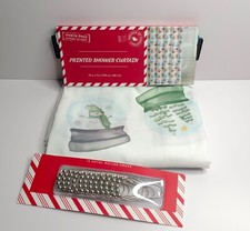 Christmas Fabric Shower Curtain Snow Globe Winter Bathroom Holiday Festive Decor