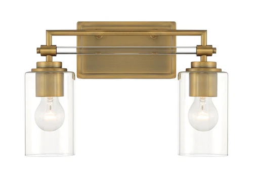 Minka Lavery Binsly 2 Light Bathroom Vanity, Antique Noble Brass - Picture 1 of 5