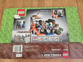 LEGO Minecraft The Cave 21113 100% Complete w/ Manual And Box