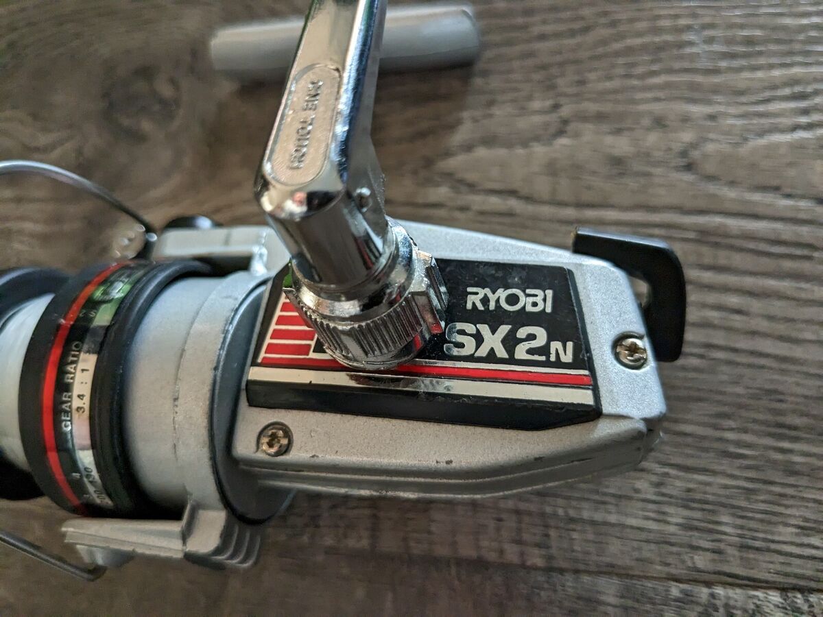 Vintage Ryobi SX 2n The Silver Cloud Spinning Reel Made in Vintage Ryobi SX 2n The Silver Cloud Spinning Reel Made in