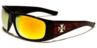 CHOPPERS HERREN DESIGNER SONNENBRILLE - CP6673 RED FLAME NEU