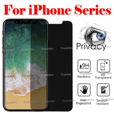 Wholesale Lot For iPhone 14 13 12 11 Pro Privacy Tempered Glass Screen Protector