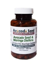 120 Avocado Seed + Moringa Oleifera Capsules - Digestion, Vitamins, Antioxidants