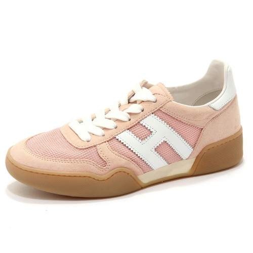 3423AD sneaker donna HOGAN H357 RETRO VOLLEY pink shoes woman | eBay