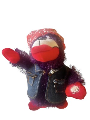 Dan Dee Singing  Love Machine  Animated 9'' Purple Biker Gorilla Fun Gift Works