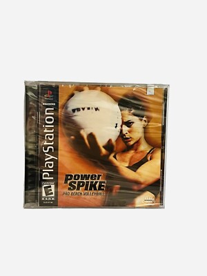 Power Spike Pro Beach Volleyball PS1 Game Sealed Sony PlayStation New PsOne HTF
