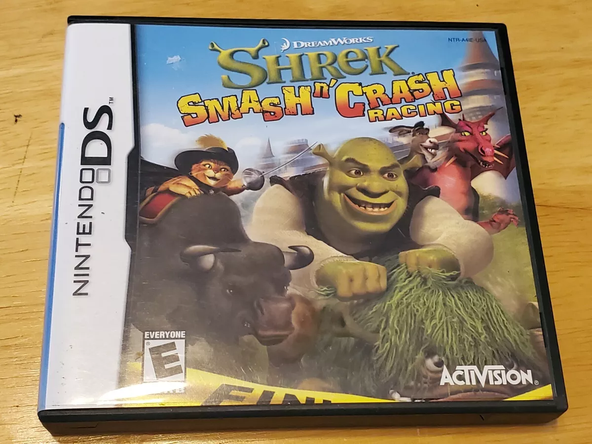 Shrek Smash Crash Racing Authentic Nintendo DS DSi 3DS 2DS Game Complete  CIB 47875752856