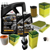 Mann Inspektionspaket 7L Mannol Longlife 504/507 5W-30 FüR Audi A6 Avant 3.0 TDI