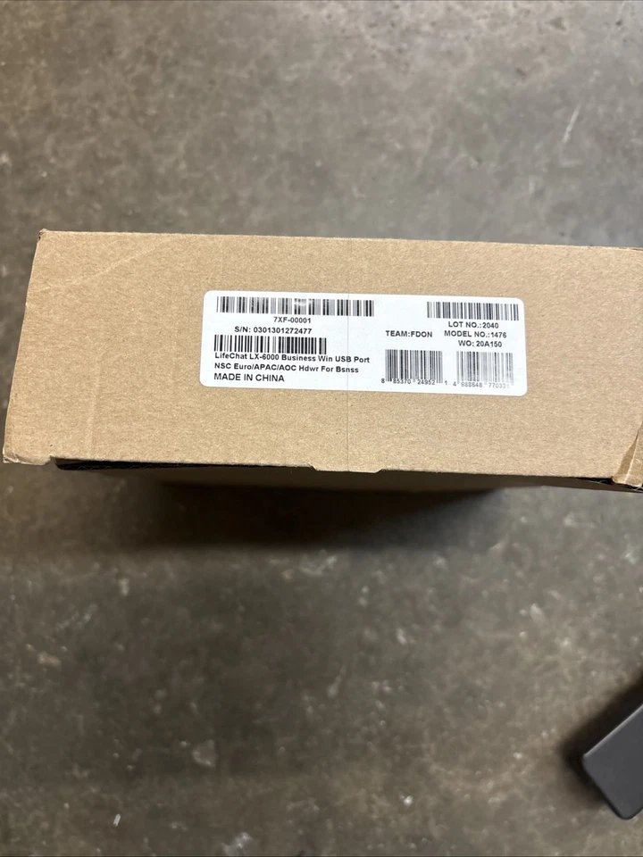 Microsoft LifeChat™ LX-6000 Black Headband Headset Model 1476 - Image 3 of 3