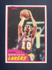 1981-82 Topps Norm Nixon Los Angeles Lakers Basketball 🏀 Card #22