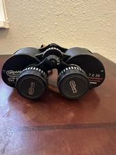 Vintage Conpass 7x35 Binoculars with original Leather Carrying Case