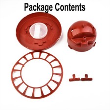 Chick Automatic Waterer Red 5cm Chicken Plastic Drinker Poultry