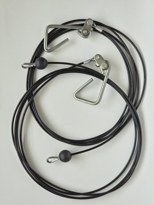 Bowflex Xtreme 2 SE Rod Cable Pair 150'' inch OEM Power Rod Hooks