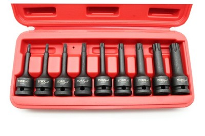 TEMO 9 pc Torx Plus IP 3 Inch Long 6 Point Black IP20-IP70 (9 pc), 