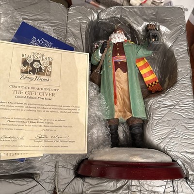 Thomas Blackshear Ebony Visions The Gift Giver Large Figurine Limited 2004