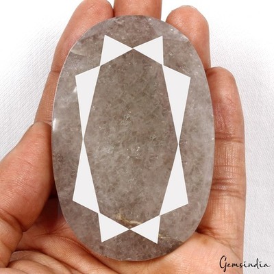 Natural Untreated Rutilated Quartz Oval Cut Faceted Earth Mined 780 Ct Loose Gem