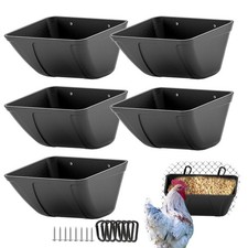 Hanging Chicken Feeder Trough for Goat Sheep Deer Poultry Duck Chicken Fence ...