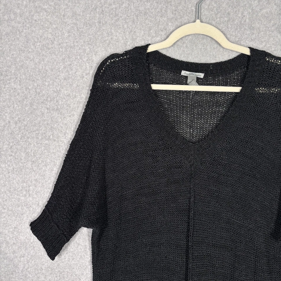 Suéter Charlotte Russe Pequeño Crochet Transparente Túnica Boho Lagenlook Lagom Silencioso Foto 4 de 4