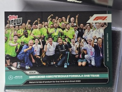 /10 Mercedes Wins Topps Now F1 34 Parallel Black - Return To The Top Russel