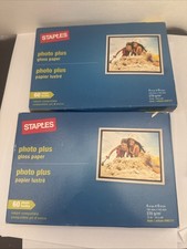 Staples Photo Plus Gloss Paper 4x6 - 60 Sheets Each Box 2 1 New 1 Opened