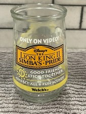 Welch&rsquo;s The Lion King II, Simba&rsquo;s Pride, Disney Jelly Jar, Vintage