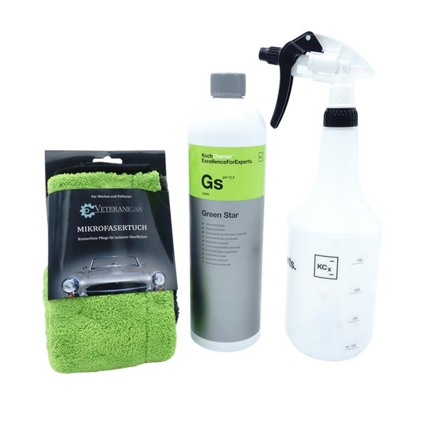 Koch Chemie Green Star 1000Ml Gs Universalreiniger Set 4-Teilig Mikrofasertuch-image