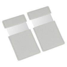 2Pcs Small Pocket Mirror Travel Mirror Gray 2.5 x 3.8 Inch