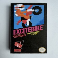 Retro Vintage 3D Excitebike Nintendo NES Game Box Refrigerator Magnet