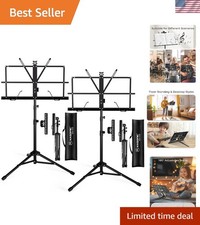 Lightweight Folding Music Stand with Adjustable Height - Perfect for Musicians