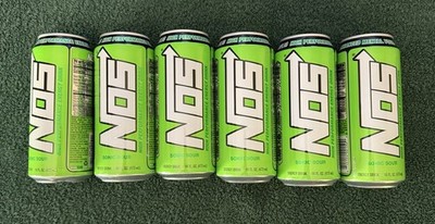 NOS High Performance Energy Drink Sonic Sour 16oz [6 Pack]