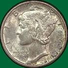 1942 Mercury Dime Brilliant Uncirculated BU Coin #39666