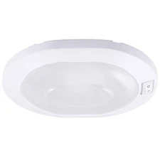 Facon 12V RV Ceiling Light with On&Off Switch, Oval Pancake Dome Light, RV In...