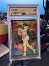 2024 Topps Finest Rare Fernando Tatís Jr. #224 Oil Spill Refractor PSA 9 POP 1