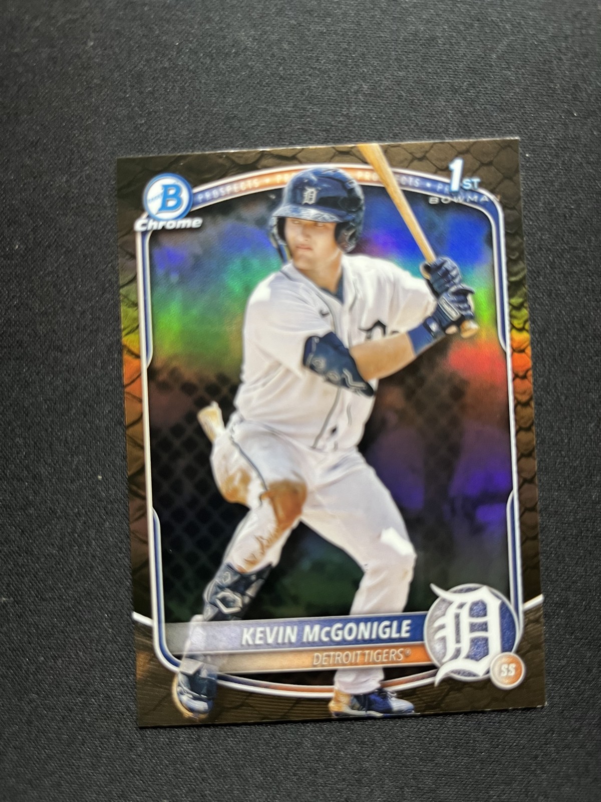 2025 Bowman - Chrome Prospects Kevin McGonigle #BCP-79 Reptilian Refractor (RC)