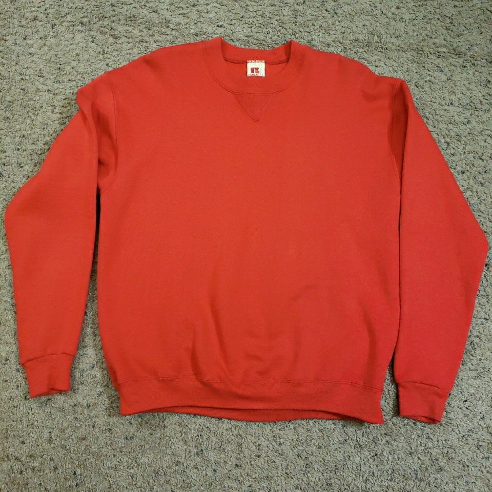 Vintage 80's RUSSELL Sportswear Men's Xl Made in USA Red