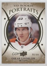 2018-19 Upper Deck UD Portraits Rookies Gold Foil 98/99 Oskar Lindblom #P-71 k2t
