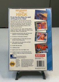Revenge of the Ninja (Sega CD, 1994) CIB, Reg. Card, Tested