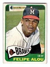 1965 Topps #383 Felipe Alou Milwaukee Braves