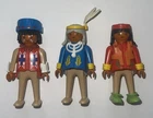 Playmobil Native American Indian Western Figure Lot of 3 (Geobra, 1974) Vintage