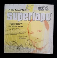 Realistic Supertape 5" Reel 🌿 600' Reel To Reel Tape 🌿 NOS