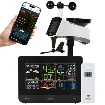 Professional Smart Wi-Fi Weather Station with Remote Monitoring (400 Foot Ran...