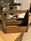 VINTAGE ADVERTISING WOODEN 6 BOTTLE CARRIER coca  COLA SODA 208-D