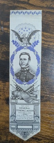 Stonewall Jackson Funeral Ribbon Civil War