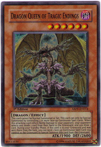 Dragon Queen of Tragic Endings - ABPF-EN014 - Super Rare - 1st Edition Heavily P - Picture 1 of 1